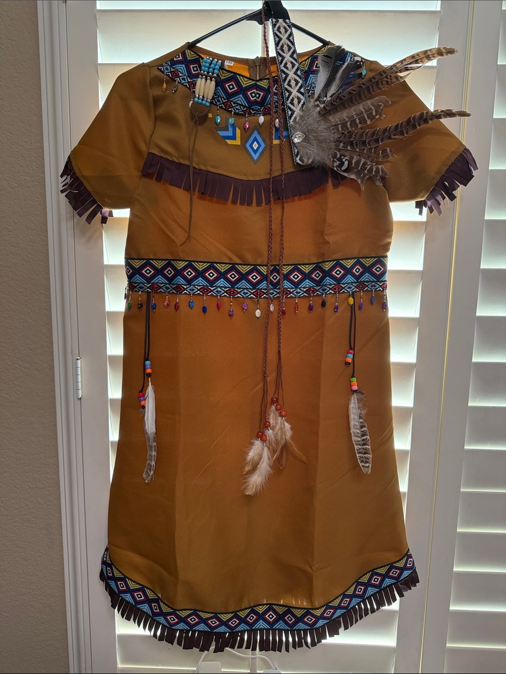 Like New ✨ Beaded Feather Fringe Native-Inspired Dress